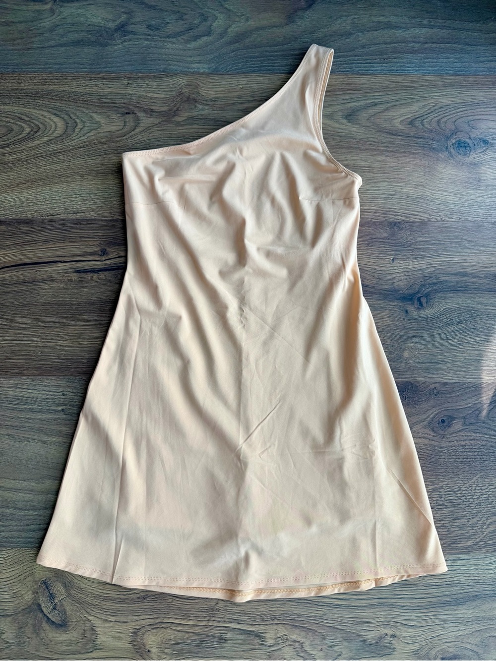 NWT Abercrombie One Shoulder Traveler Mini Dress Peach S